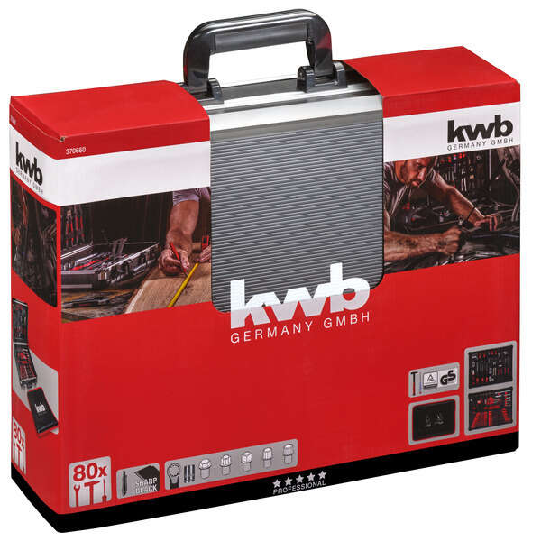 kwb Werkzeugkoffer 80-tlg.